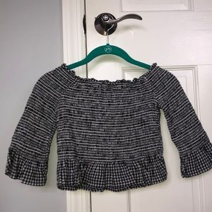 Off the shoulder crop top